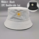 Sunscreen Daisy Embroidery Fisherman Hat